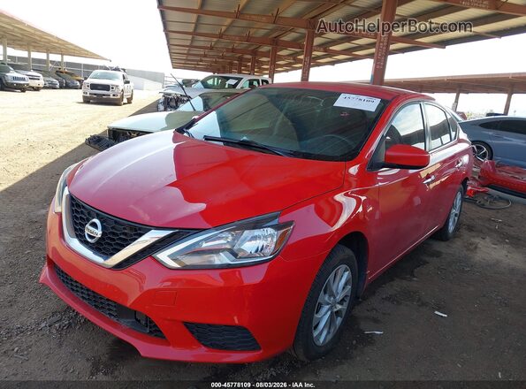 3N1AB7APXJL621398 2018 NISSAN SENTRA Red Front left