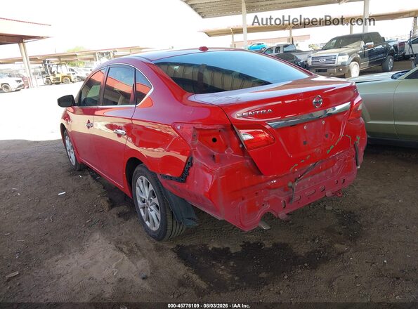 3N1AB7APXJL621398 2018 NISSAN SENTRA Red Rear left
