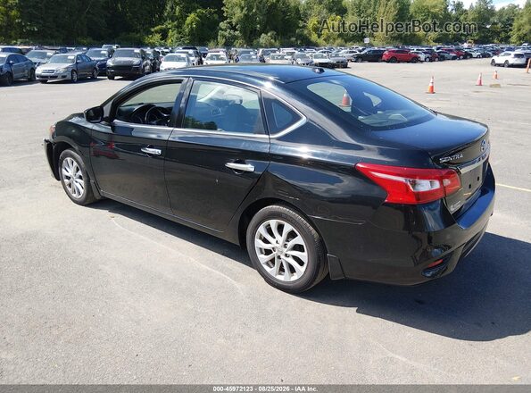 3N1AB7APXJL636449 2018 NISSAN SENTRA Black Trasero izquierdo