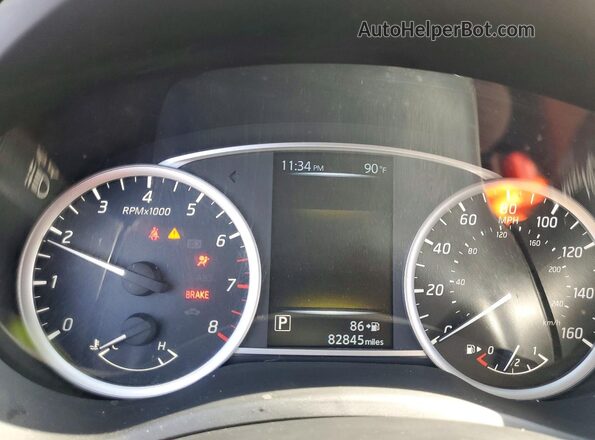 3N1AB7APXJY207234 2018 NISSAN SENTRA Серый Вид щитка приборов