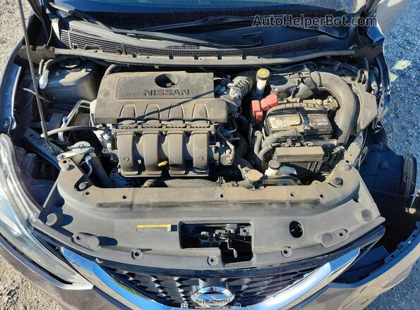 3N1AB7APXJY208402 2018 NISSAN SENTRA Charcoal Vista interior trasera