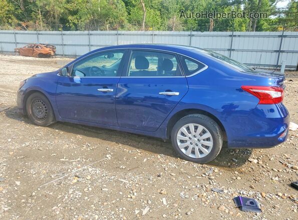 3N1AB7APXJY210960 2018 NISSAN SENTRA Blue Trasero izquierdo