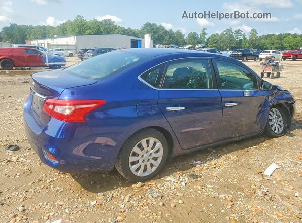 3N1AB7APXJY210960 2018 NISSAN SENTRA Blue Trasero derecho