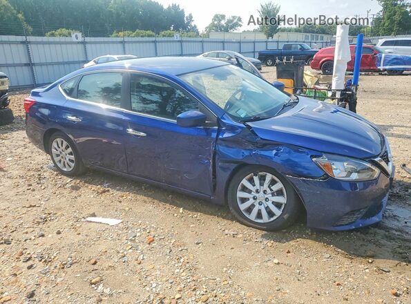3N1AB7APXJY210960 2018 NISSAN SENTRA Blue Delantero derecho