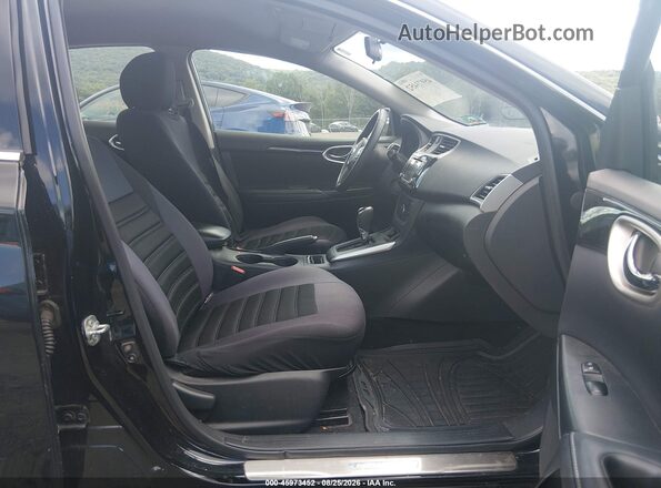 3N1AB7APXJY236801 2018 NISSAN SENTRA Black Вид салону спереду