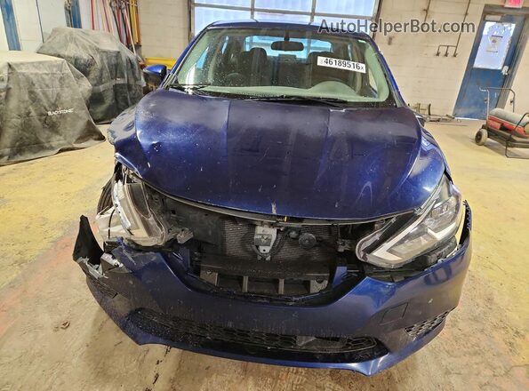 3N1AB7APXJY268373 2018 NISSAN SENTRA Blue Widok z przodu