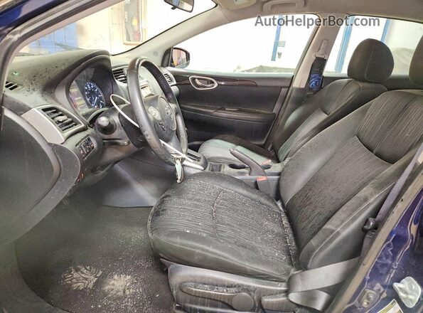 3N1AB7APXJY268373 2018 NISSAN SENTRA Blue Widok wnętrza z przodu