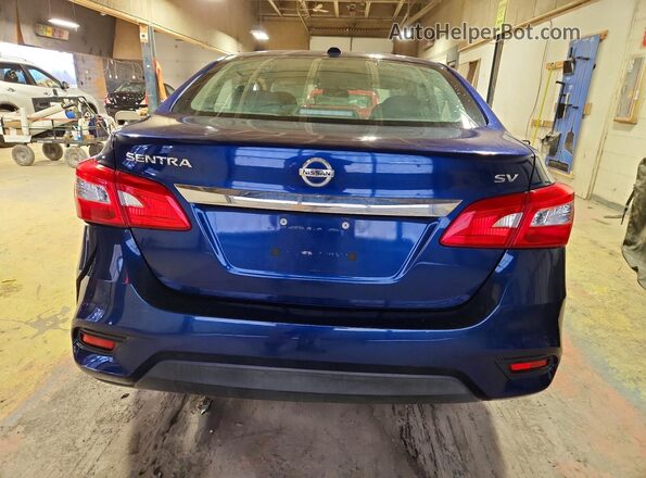 3N1AB7APXJY268373 2018 NISSAN SENTRA Blue Widok z tyłu