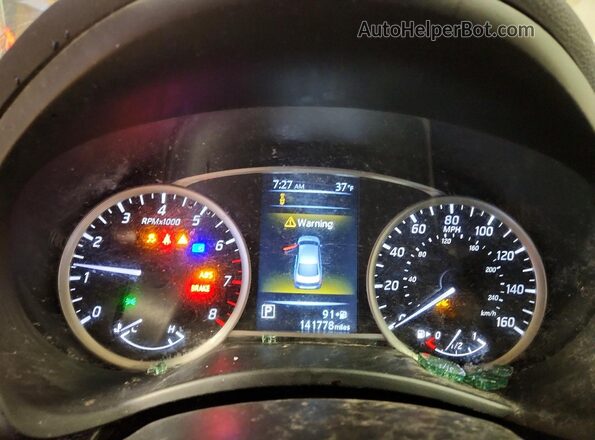 3N1AB7APXJY268373 2018 NISSAN SENTRA Blue Widok zestawu wskaźników