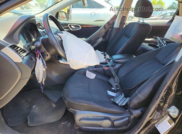 3N1AB7APXJY273718 2018 NISSAN SENTRA Black Front interior view