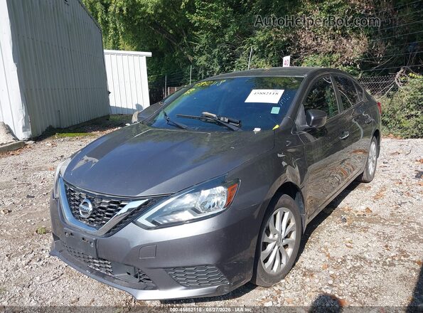 3N1AB7APXJY317913 2018 NISSAN SENTRA Gray Przód lewy