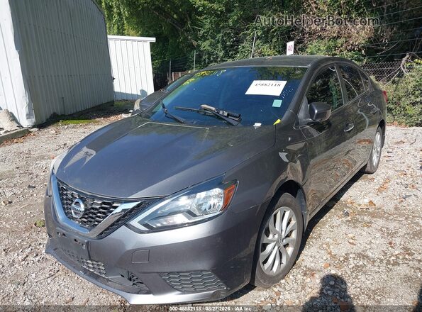 3N1AB7APXJY317913 2018 NISSAN SENTRA Gray Widok z przodu