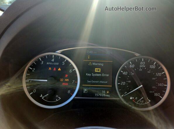 3N1AB7APXKL607213 2019 NISSAN SENTRA Серебряный Вид щитка приборов