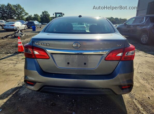 3N1AB7APXKL607213 2019 NISSAN SENTRA Серебряный Вид сзади