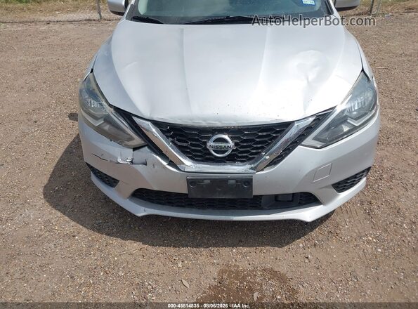 3N1AB7APXKL608216 2019 NISSAN SENTRA Silver Widok z przodu