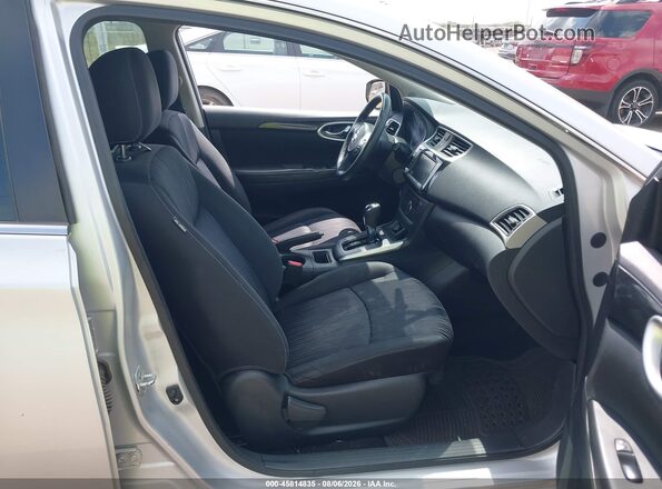 3N1AB7APXKL608216 2019 NISSAN SENTRA Silver Widok wnętrza z przodu