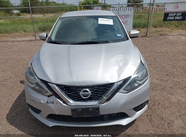 3N1AB7APXKL608216 2019 NISSAN SENTRA Silver Widok zestawu wskaźników