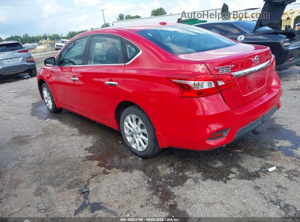 3N1AB7APXKL608328 2019 NISSAN SENTRA Red Trasero izquierdo