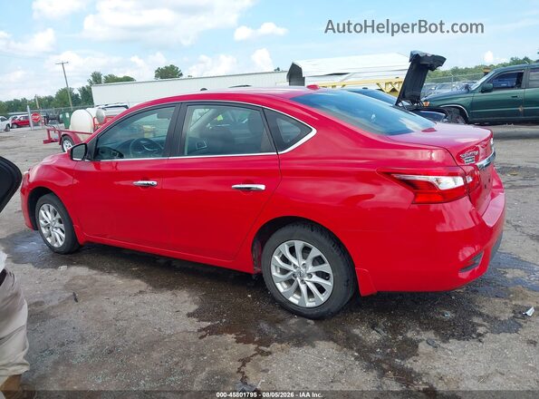 3N1AB7APXKL608328 2019 NISSAN SENTRA Red Vista interior de 360 grados