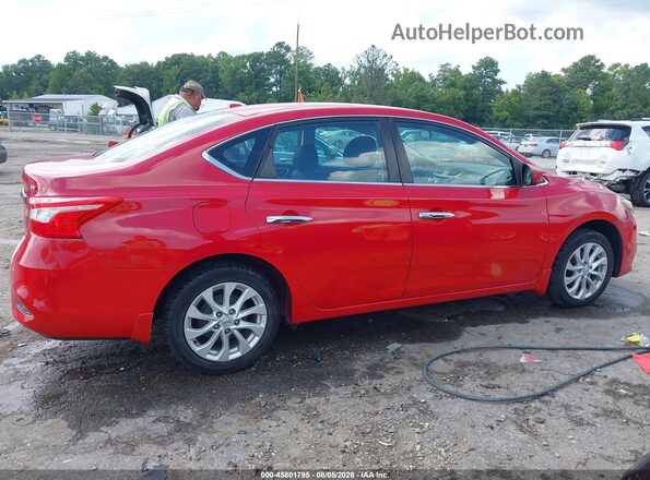 3N1AB7APXKL608328 2019 NISSAN SENTRA Red Vista interior trasera