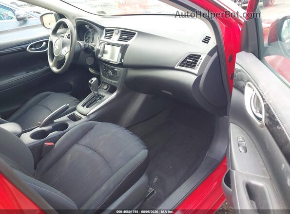 3N1AB7APXKL608328 2019 NISSAN SENTRA Red Vista interior delantera