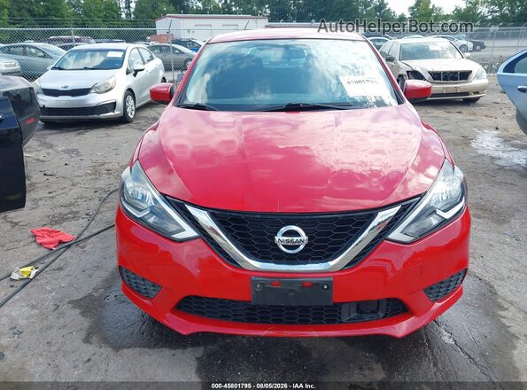 3N1AB7APXKL608328 2019 NISSAN SENTRA Red Vista del cuadro de instrumentos