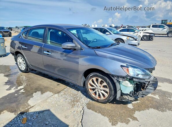 3N1AB7APXKL609902 2019 NISSAN SENTRA Gray Front right