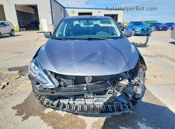3N1AB7APXKL609902 2019 NISSAN SENTRA Gray Front view