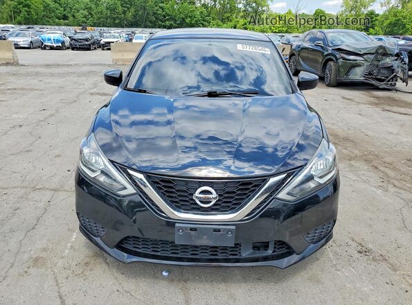 3N1AB7APXKL623928 2019 NISSAN SENTRA Black Вид спереду