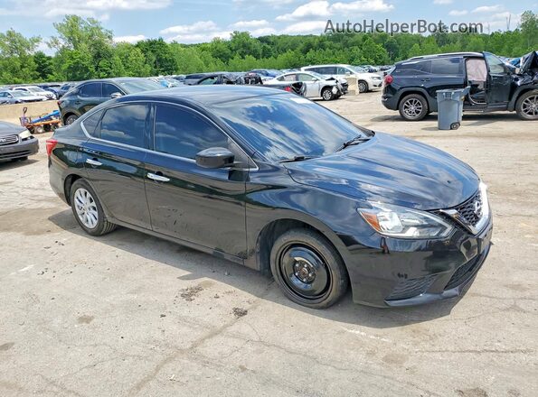 3N1AB7APXKL623928 2019 NISSAN SENTRA Black Передня права чверть