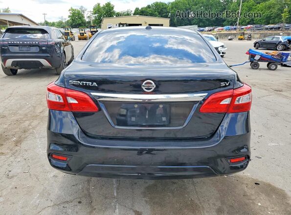 3N1AB7APXKL623928 2019 NISSAN SENTRA Black Вид ззаду