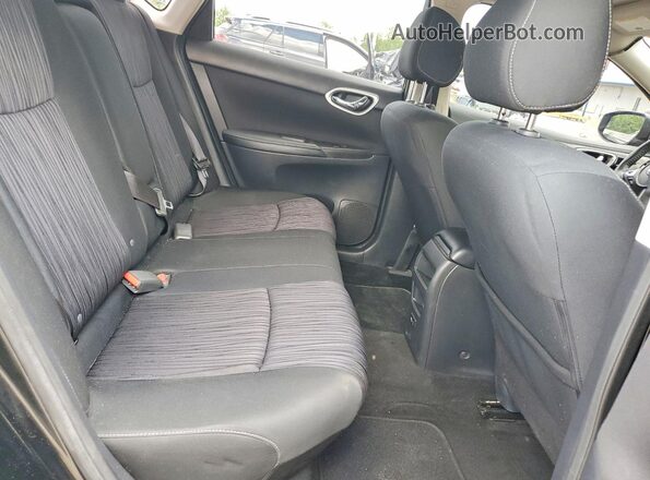 3N1AB7APXKL623928 2019 NISSAN SENTRA Black Вид задніх сидінь