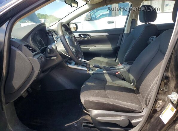 3N1AB7APXKY208322 2019 NISSAN SENTRA Black Front interior view