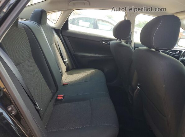 3N1AB7APXKY208322 2019 NISSAN SENTRA Black Rear seats view