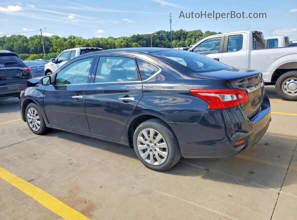 3N1AB7APXKY208322 2019 NISSAN SENTRA Black Rear left