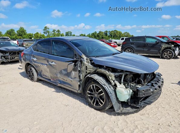 3N1AB7APXKY210653 2019 NISSAN SENTRA Gray Front right