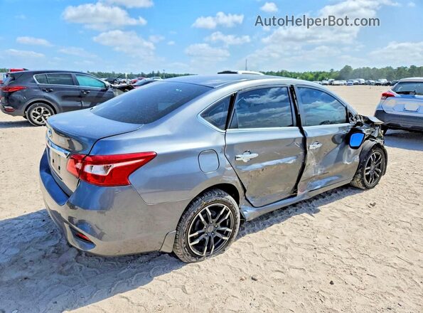 3N1AB7APXKY210653 2019 NISSAN SENTRA Gray Rear right