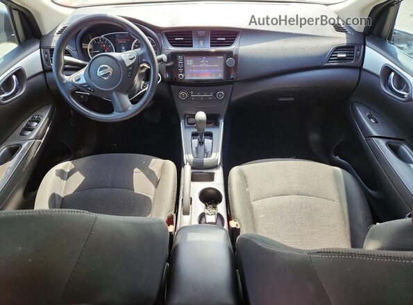 3N1AB7APXKY210653 2019 NISSAN SENTRA Gray Dashboard view