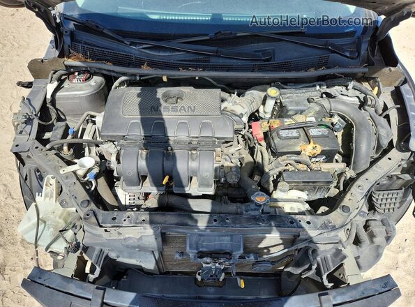 3N1AB7APXKY210653 2019 NISSAN SENTRA Gray Rear interior view