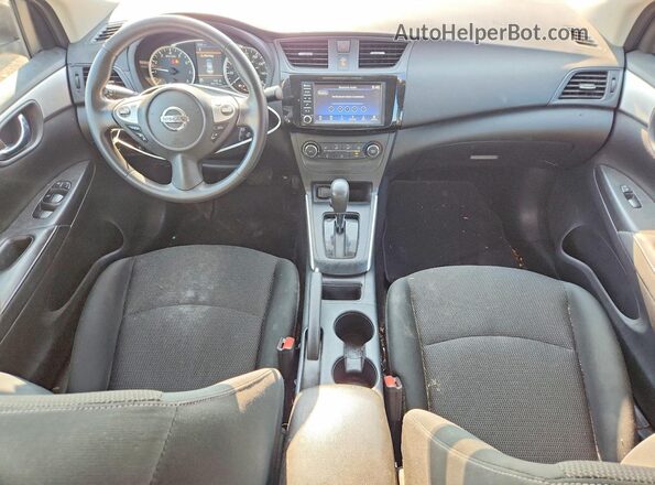 3N1AB7APXKY210720 2019 NISSAN SENTRA Серебряный Вид панели приборов