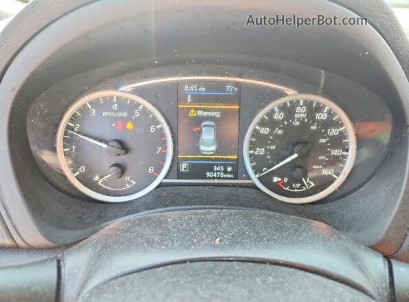 3N1AB7APXKY210720 2019 NISSAN SENTRA Серебряный Вид щитка приборов