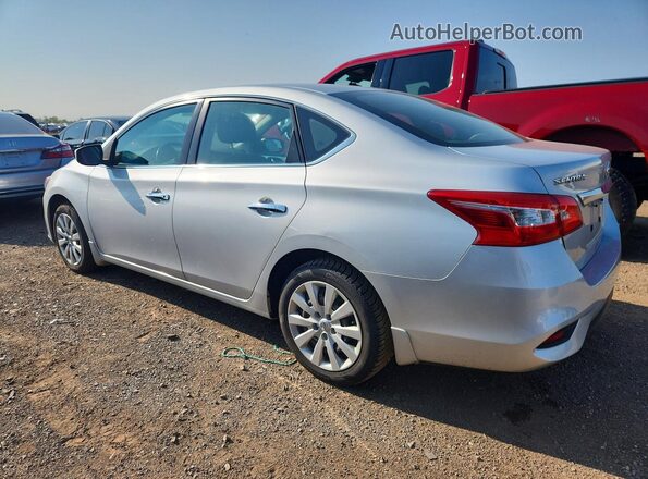 3N1AB7APXKY210720 2019 NISSAN SENTRA Серебряный Задняя левая четверть