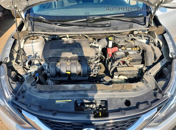 3N1AB7APXKY210720 2019 NISSAN SENTRA Серебряный Вид задней части салона