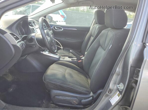 3N1AB7APXKY222947 2019 NISSAN SENTRA Gray Вид салону спереду