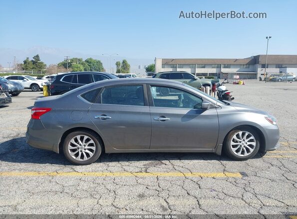 3N1AB7APXKY237304 2019 NISSAN SENTRA Gray უკანა სალონის ხედი