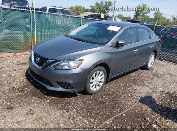 3N1AB7APXKY239599 2019 NISSAN SENTRA Gray Vista tres cuartos delantera izquierda