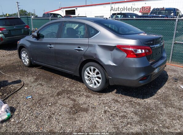 3N1AB7APXKY239599 2019 NISSAN SENTRA Gray Trasero izquierdo
