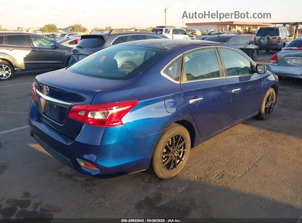 3N1AB7APXKY247685 2019 NISSAN SENTRA Blue Trasero derecho