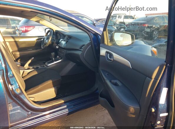 3N1AB7APXKY247685 2019 NISSAN SENTRA Blue Vista interior delantera