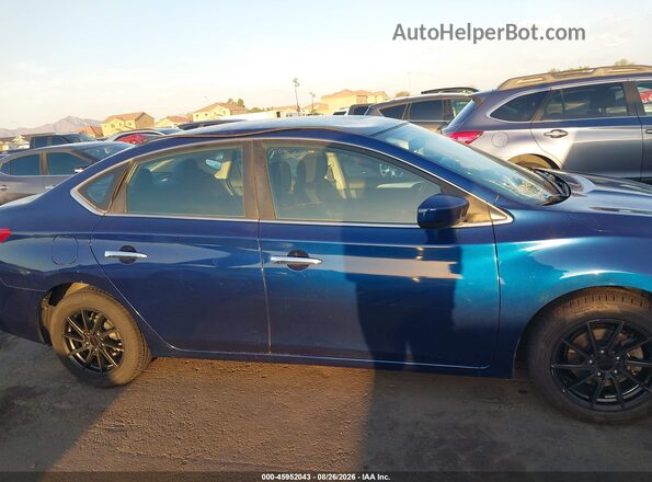 3N1AB7APXKY247685 2019 NISSAN SENTRA Blue Vista interior trasera